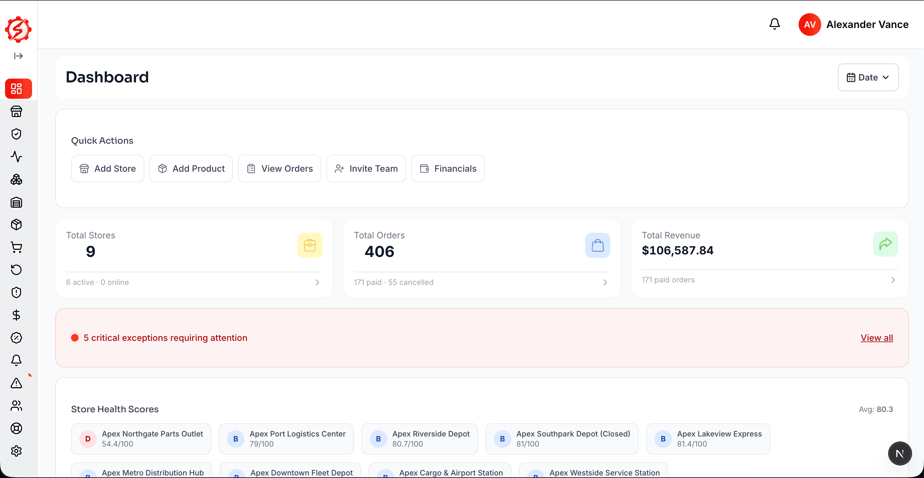 Swyft Supply dashboard preview